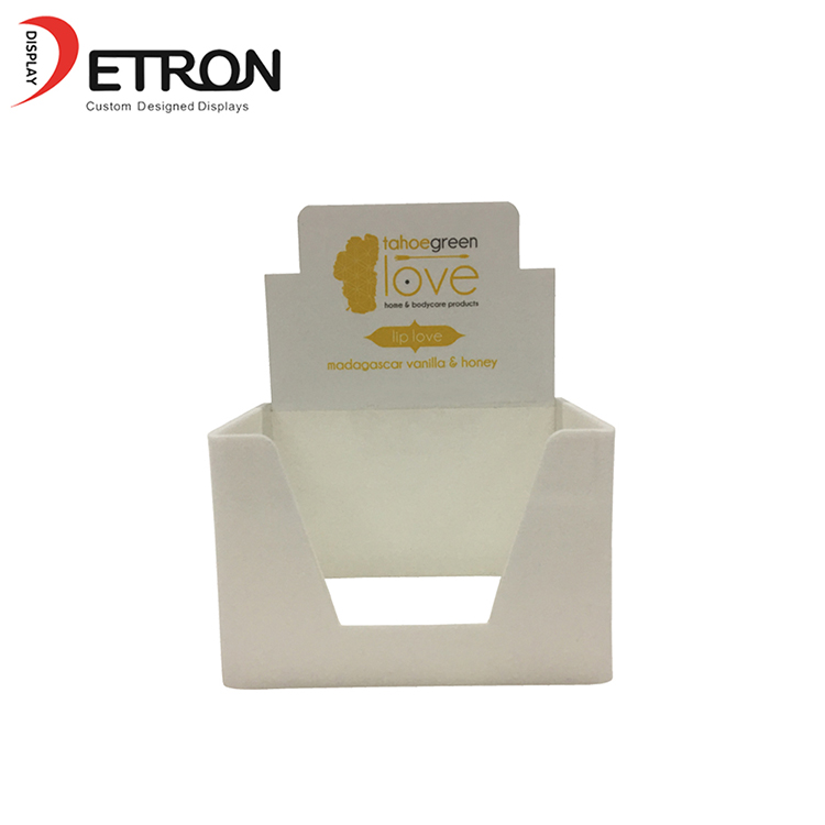 Supermercado personalizado bancada acrílica lip balm display stand