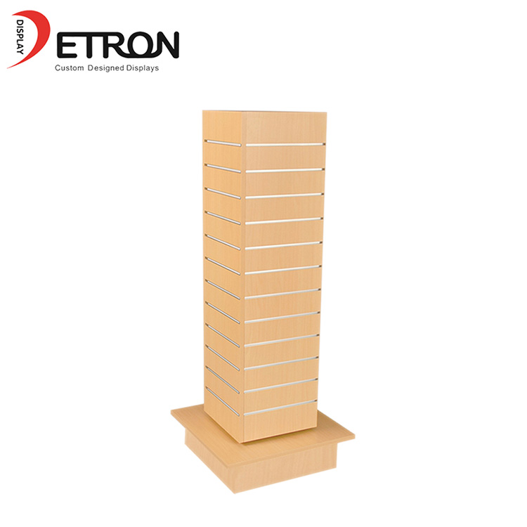 Supermarkt vier Seiten Bodenbelag Schlüsselbund Holz rotierenden Displayständer mit Haken