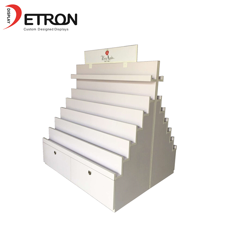 超市零售木地板DVD展示架