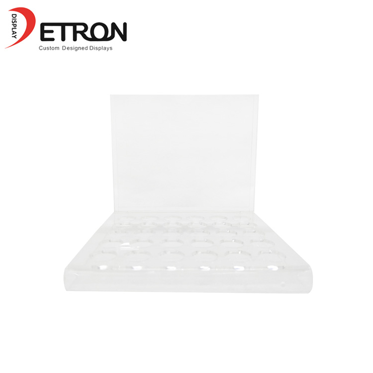 Wholesale customized 30 hole clear acrylic lipstick display holder