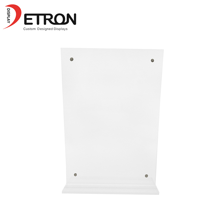 批发定制T形亚克力磁铁桌架菜单架