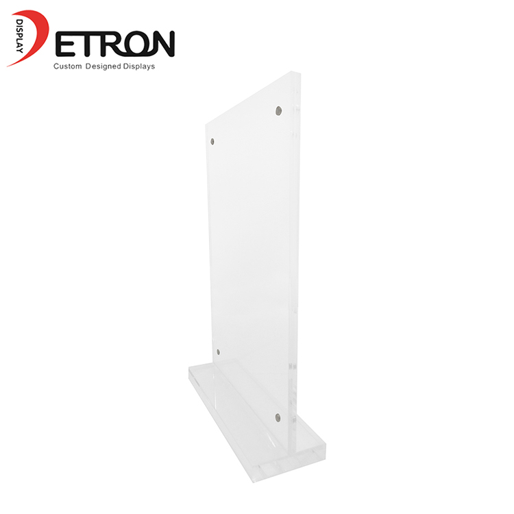 Großhandelskundengebundener T-förmiger Acrylmagnettischstand-Menühalter