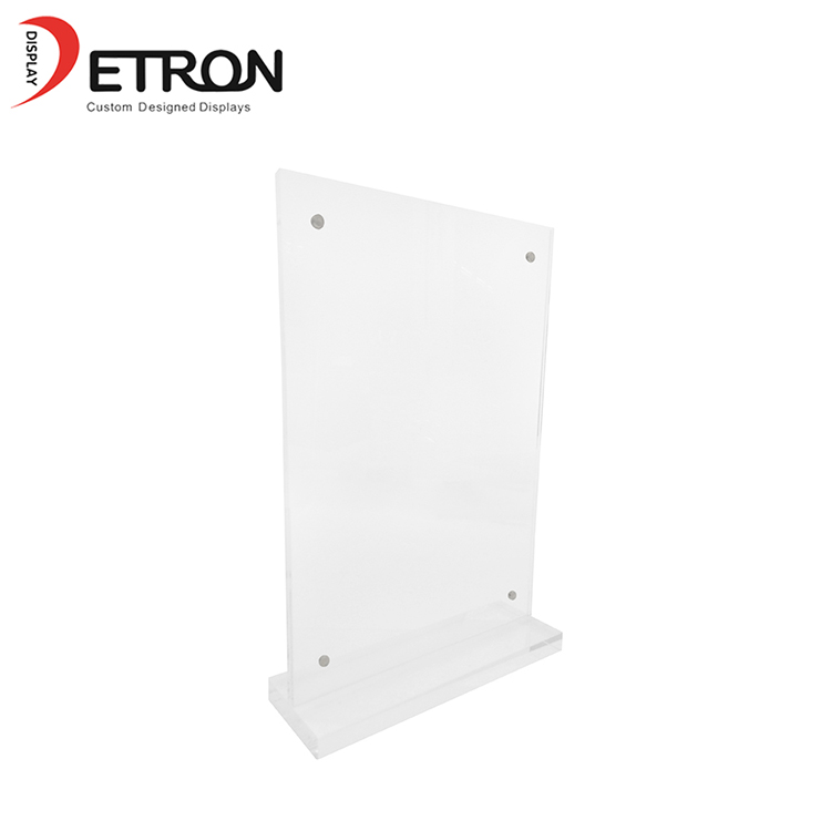 Großhandelskundengebundener T-förmiger Acrylmagnettischstand-Menühalter