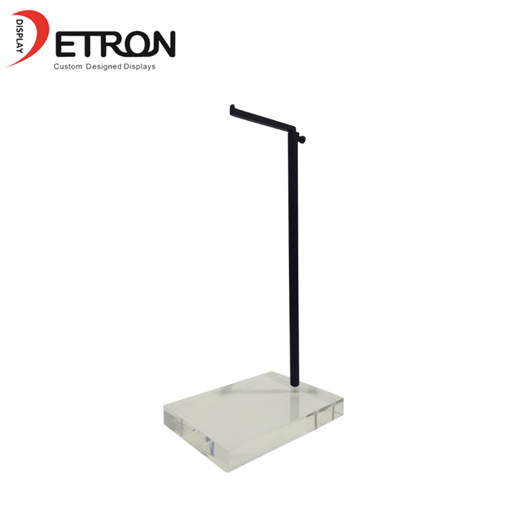 批发定做亚克力贱金属挂袋小展示架