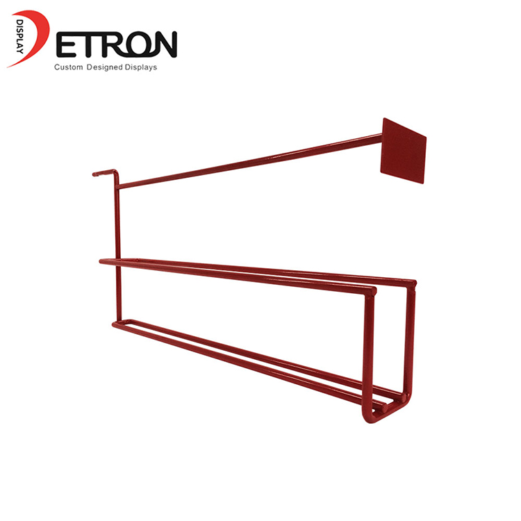 批发定制slatwall金属丝水瓶展示架