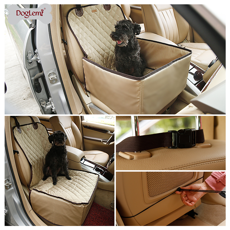 Colchón de lujo para mascotas de un solo asiento delantero de doble uso