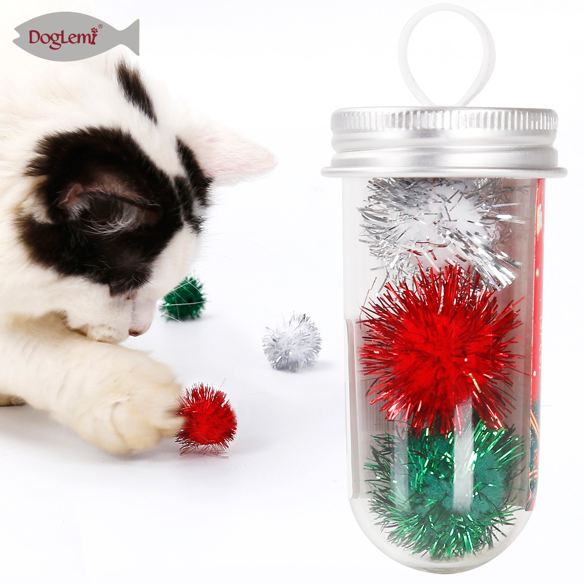 Boules de Noël, jouets pour chats, 3