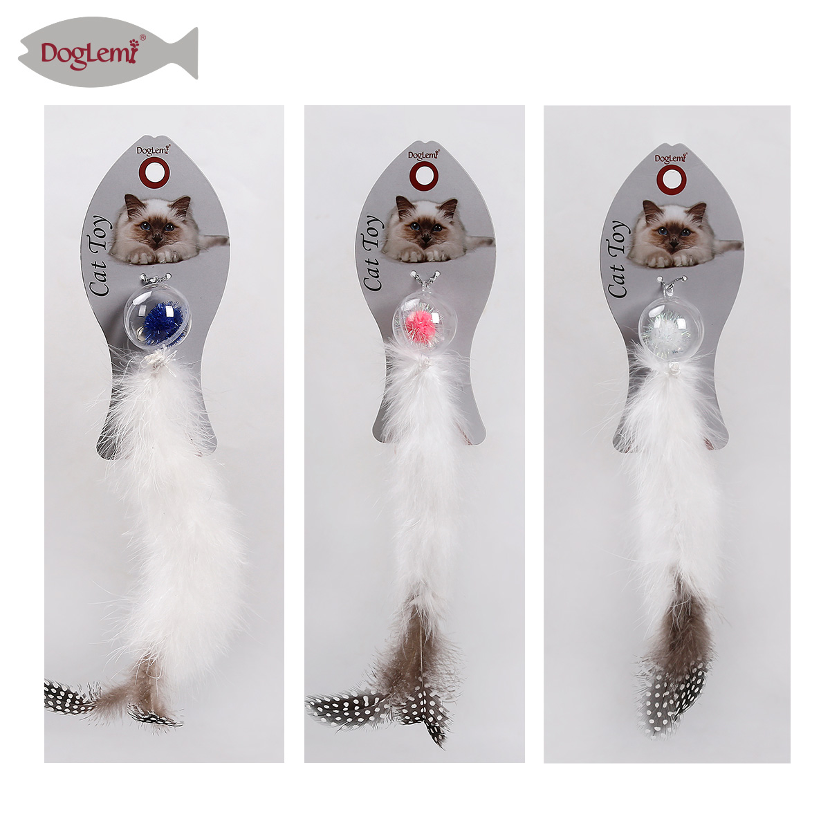 Christmas crystal ball cat toy