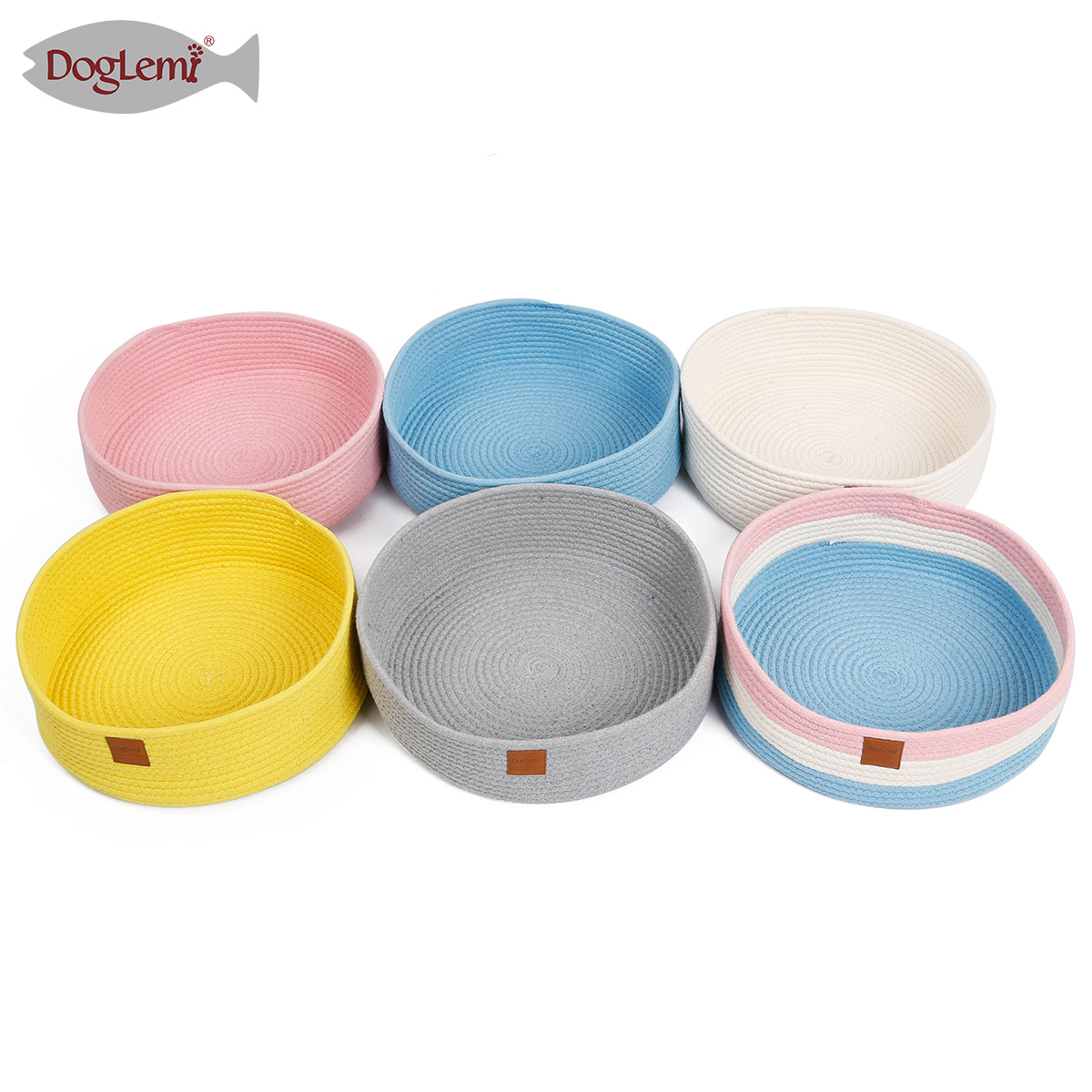 圆形手工棉线猫抓床