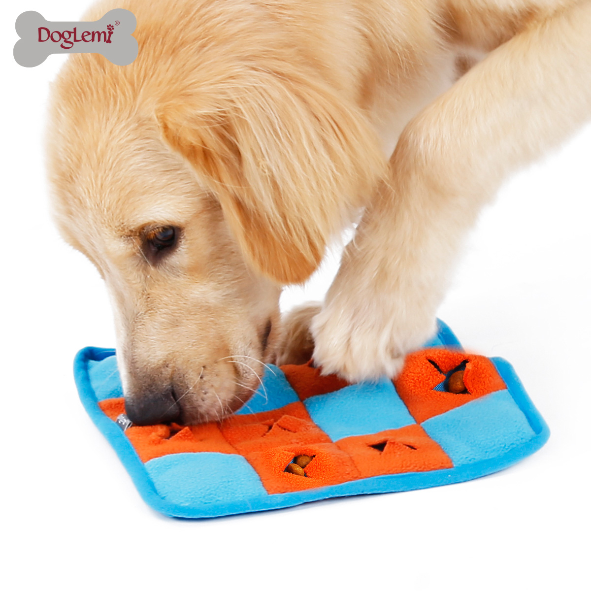 Собака нюхает BB под названием игрушка