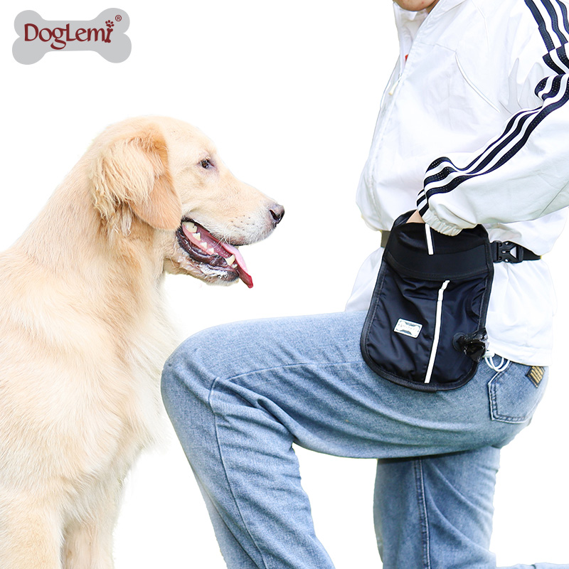 Doglemi Dog Treat Training Beutel mit verstellbarem Bund und Kackenbeutel-Spenderhalter, leicht trägt Einkaufstasche