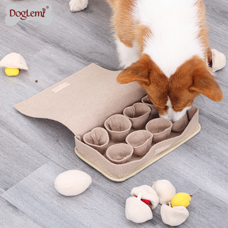 DogLemi IQ Puzzle Eggs Dog Toy Set Snuffle Training Eggs Blind Box Toys for Pets