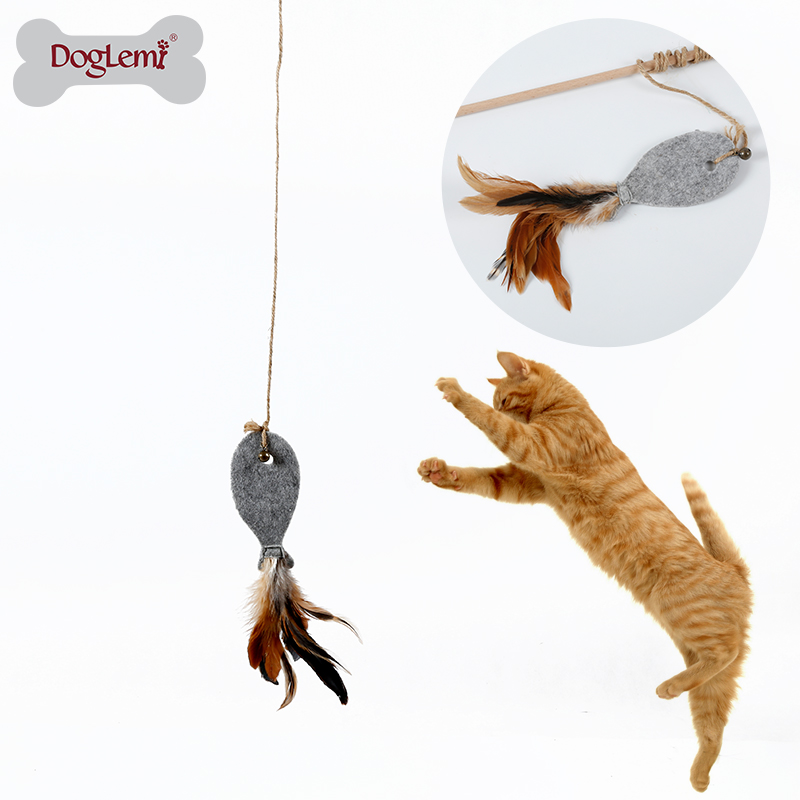 Felt paño palo gato juguete