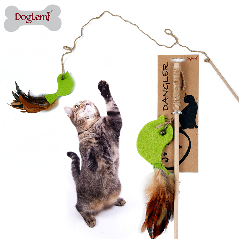 Felt paño palo gato juguete