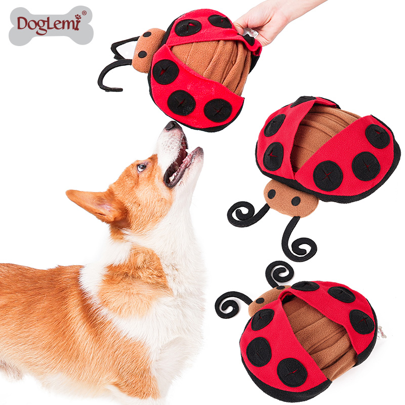 Ladybird Design Design Toys Plush Pet Tew Toy Toy Snuffling IQ Обучение Pet Products