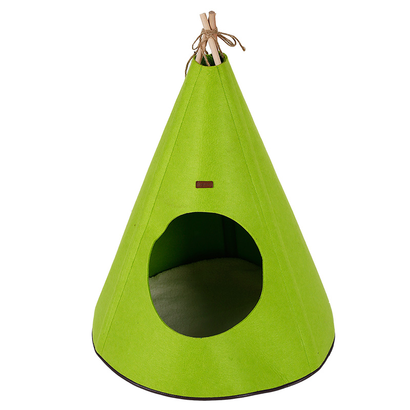 Tienda de tela de fieltro de madera maciza