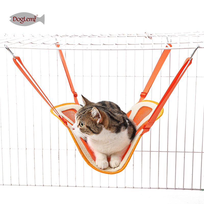 New Cat Bed Hanging on Cage Swinging Hammock Breathable Pet Nest Bathing in Sunshine for Cat
