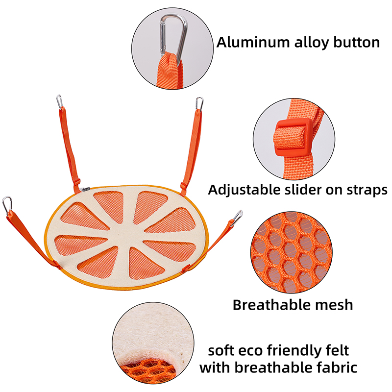 New Cat Bed Hanging on Cage Swinging Hammock Breathable Pet Nest Bathing in Sunshine for Cat