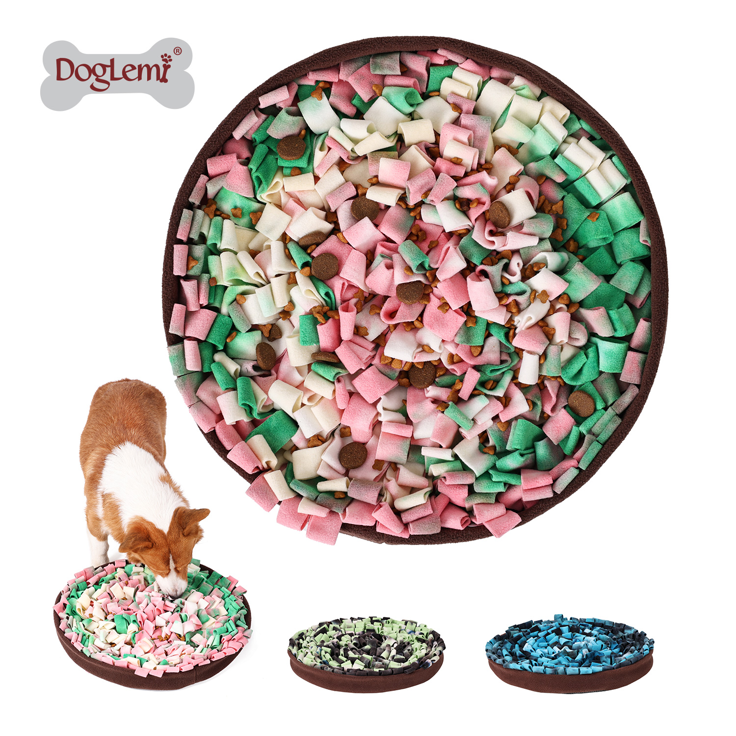 Нозем носа для домашних животных Фейерверк Дизайн собаки щенок стирки одеяло медленный кормить чашу домашних животных