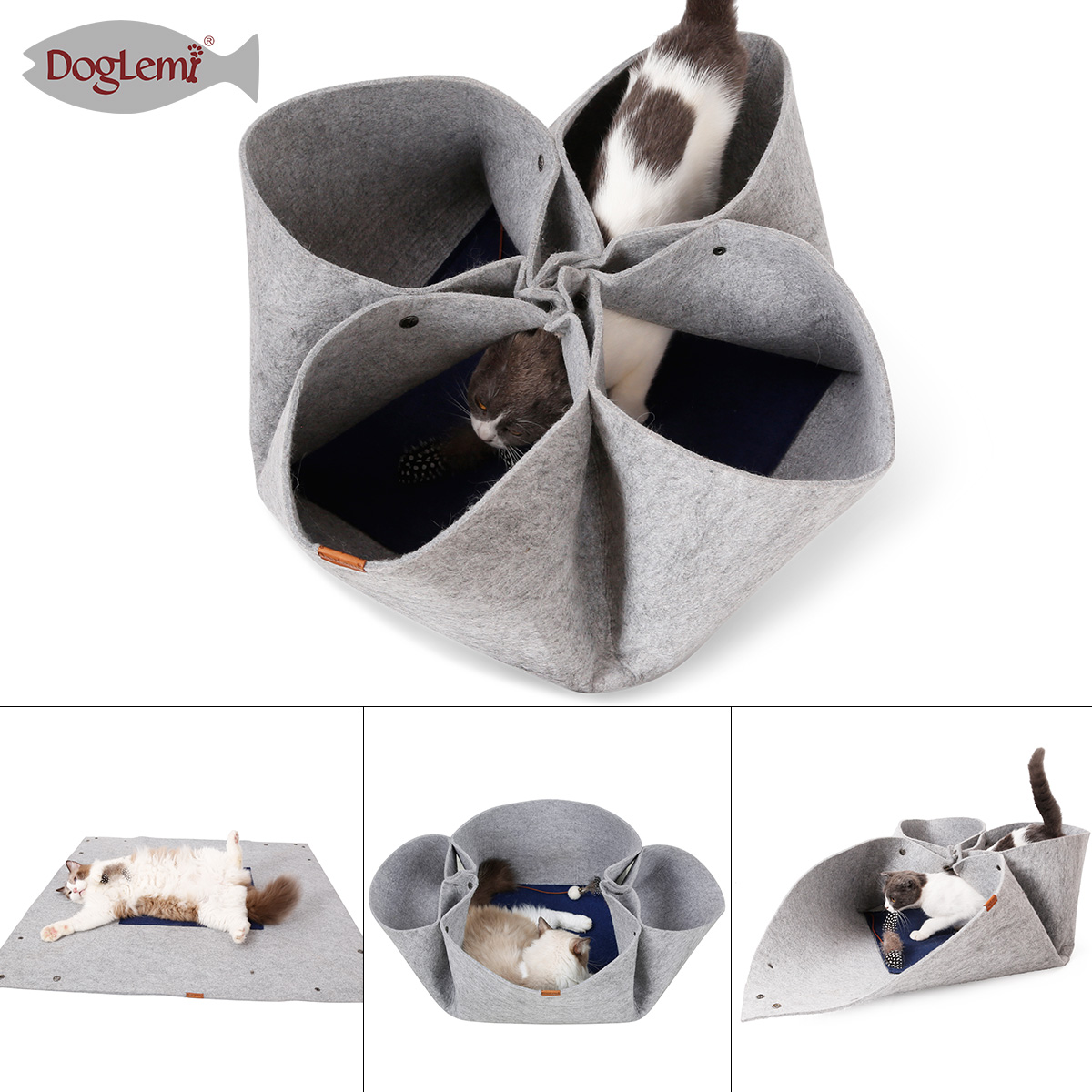 El túnel del gato de pétalos