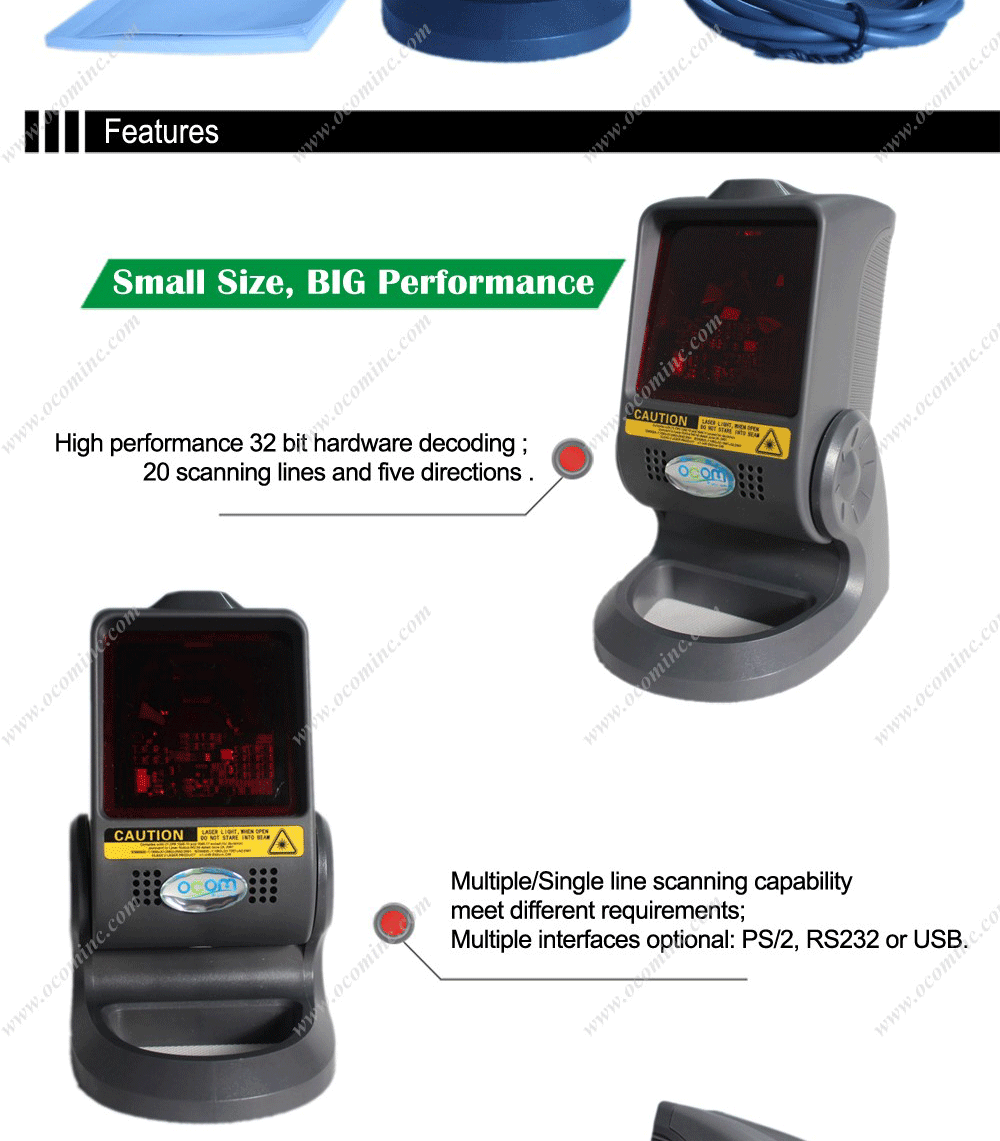 Omni-directional omni-directional barcode scanner Laser Barcode Scanner  Laser Scanner 