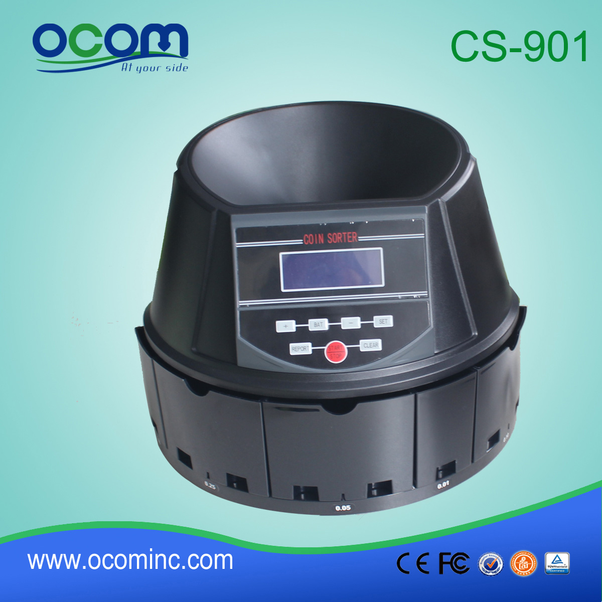 (CS901) البلاستيك اليدوي كشك فارز كوين العملة