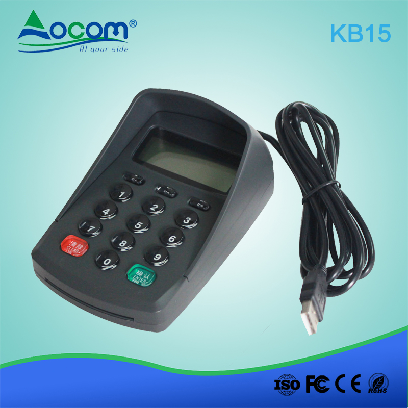 (KB15) ABS Mini Programmierbare 15 Tasten Pinpad Numerische Tastatur