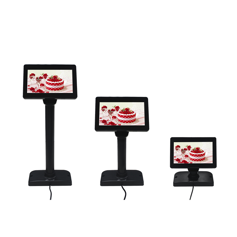 (LED701) 7 "شاشة LED العملاء مع اتصال USB وإمدادات الطاقة