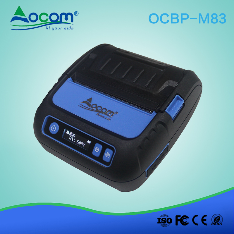 (OCBP -M83) Stampante per codici a barre termica bluetooth portatile da 80 mm con mini USB Android