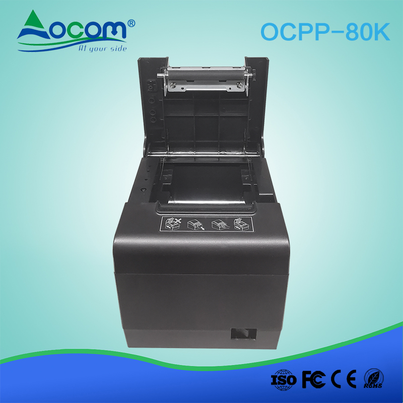 (OCPP -80K) Impressora térmica de 80mm de alta velocidade com código de barras 1D e QR Code Imprimindo Função de Ticket Filme
