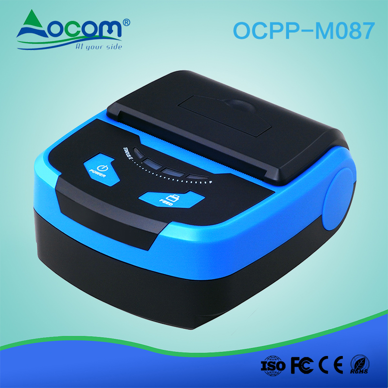 (OCPP -M087) mini-imprimante thermique de reçus bluetooth de poche de 80 mm