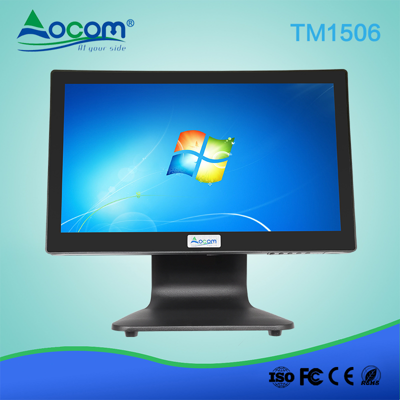 (OCTM-1506) 15-дюймовый емкостный сенсорный экран POS с алюминиевой подставкой