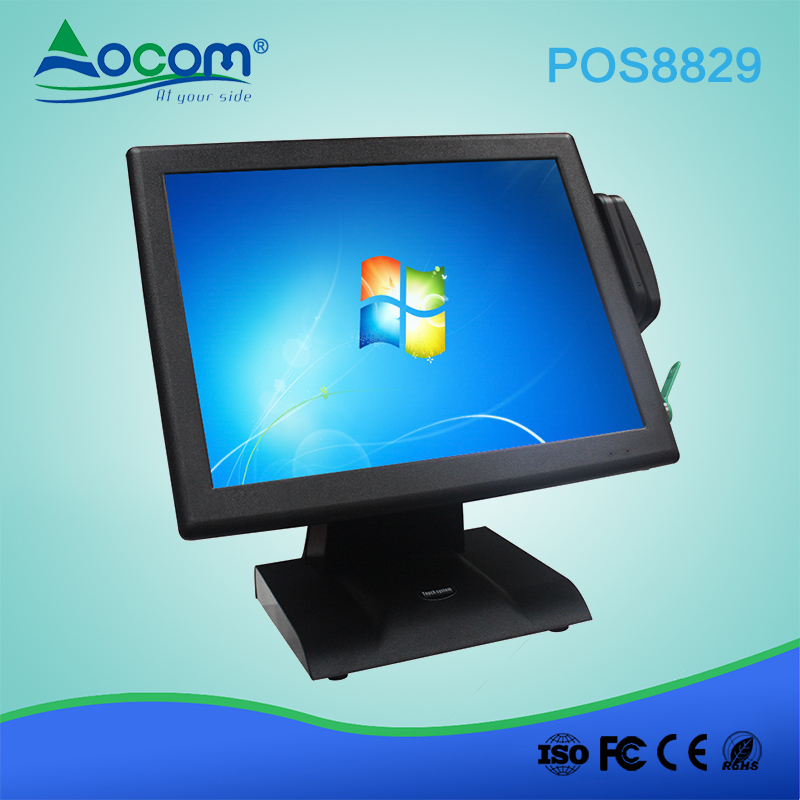 (POS -8829T) 15 "مطعم جي بي آر إس ويندوز رخيصة الكل في واحد POS الطرفية