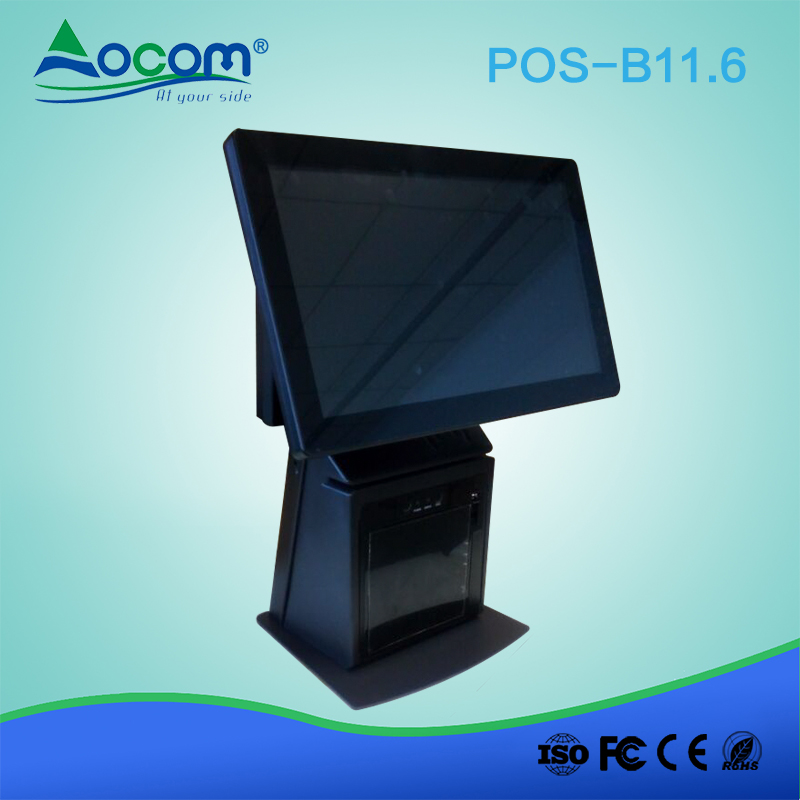 (POS -B11.6) 11.6 بوصة أندرويد / نوافذ تعمل باللمس بالسعة الكل في واحد POS محطة