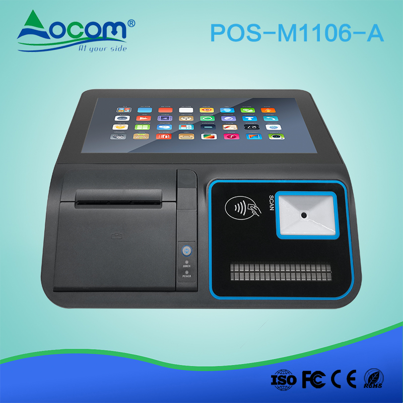 (POS-M1106) 11,6-Zoll-Windows / Android-Desktop Alles in einem POS-Terminal mit Akku