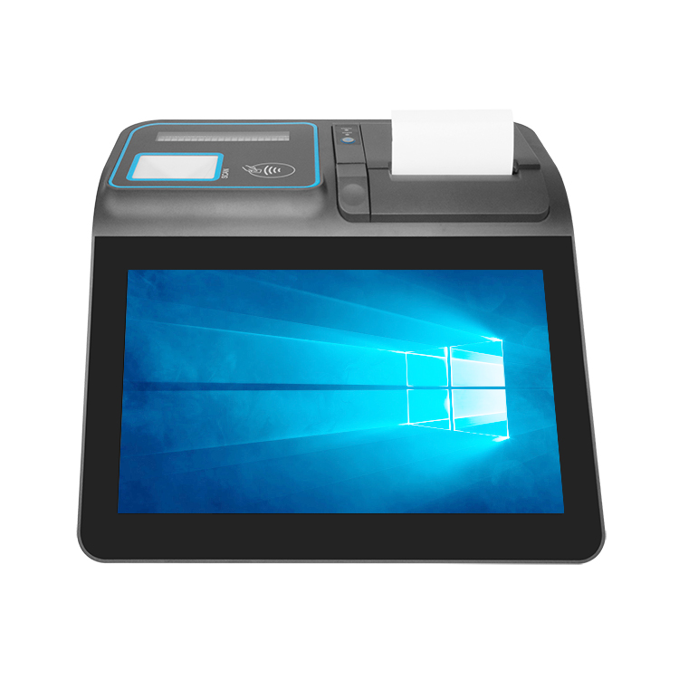 (POS-M1106-W) 11,6-дюймовый сенсорный экран Windows POS Система с принтером, сканером, дисплеем, RFID и MSR
