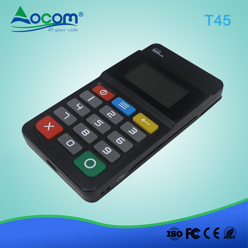 (POS -T45) Mini IC kaartlezer Handheld POS Bluetooth mobiele betaalterminal