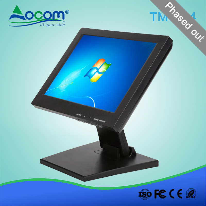 (TM1204) 12.1 '' monitor POS da tela de toque do painel liso