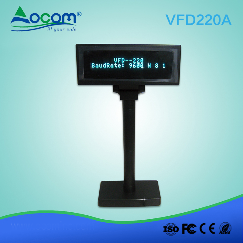 VFD220A Супермаркет Потребительский дисплей 20 x 2 линии VFD полюсный дисплей