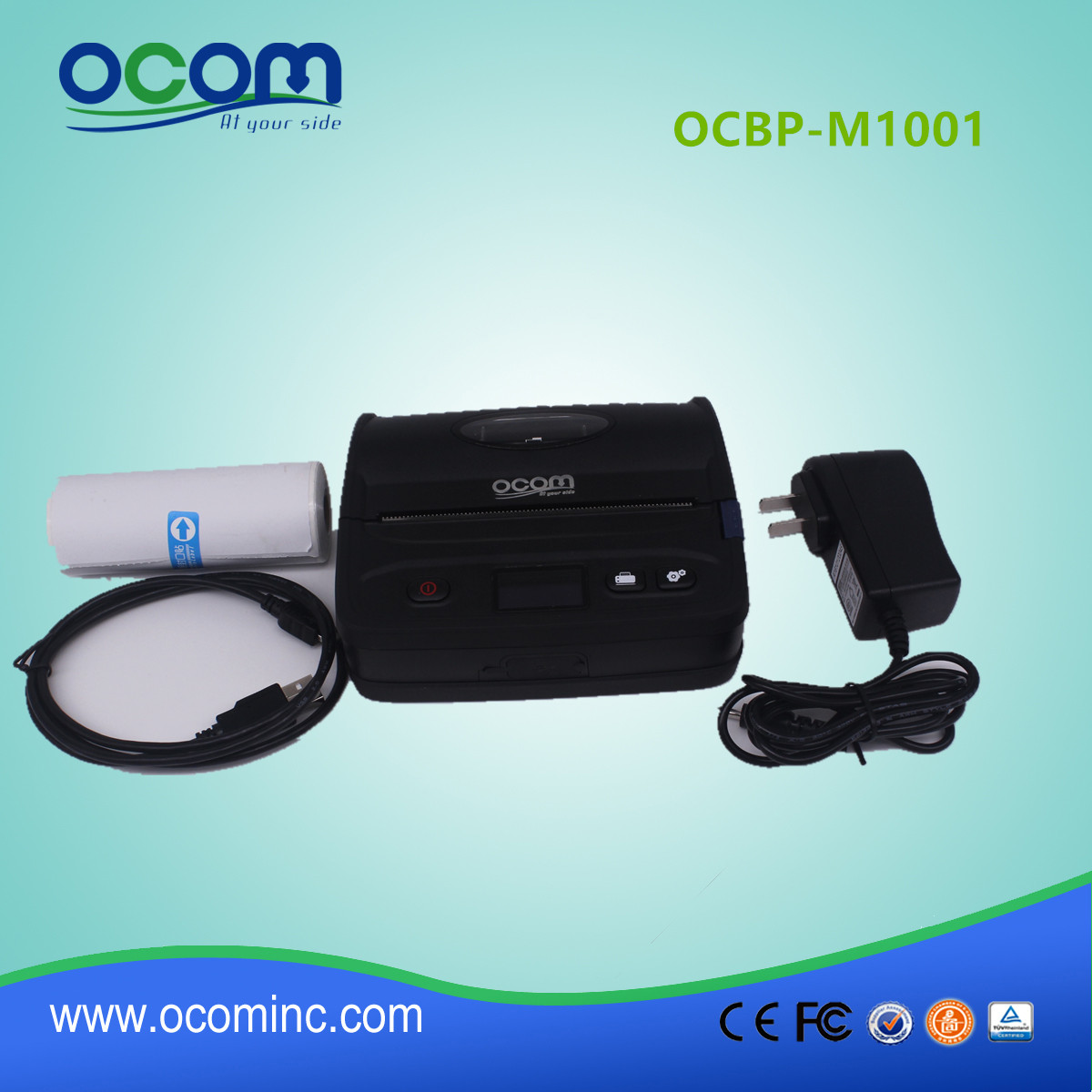 108 χιλιοστά Portbale Barcode εκτυπωτή ετικέτα με Bluetooth (OCBP-M1001)