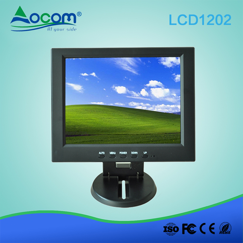 Display LCD da 12 "con base pieghevole per montaggio a parete