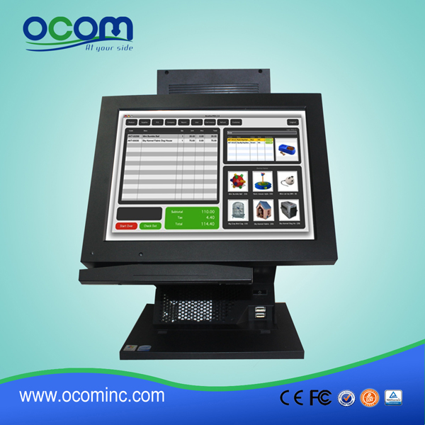 12 pollici di piccola dimensione All-In-One Touch Screen POS Terminal 2015