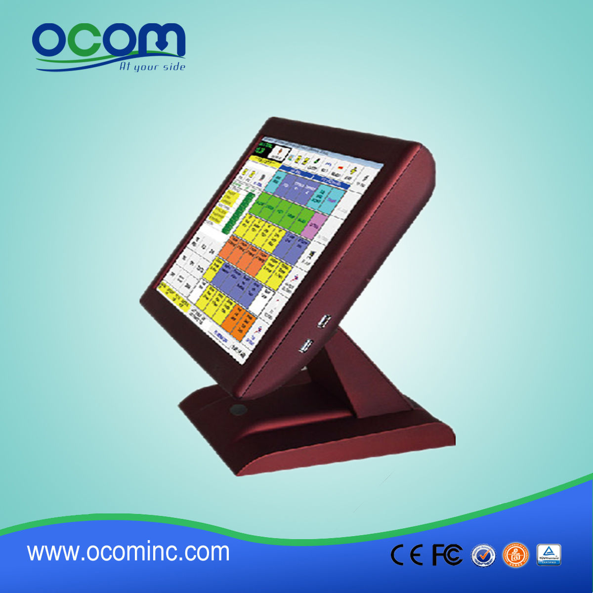 15 Inch All in One Payment Terminal Black Touch POS Cashier System Kiosk