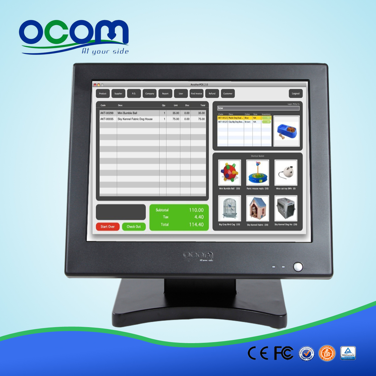 15 pollici tutto in una soluzione EPOS Pos automatico (POS8815A)