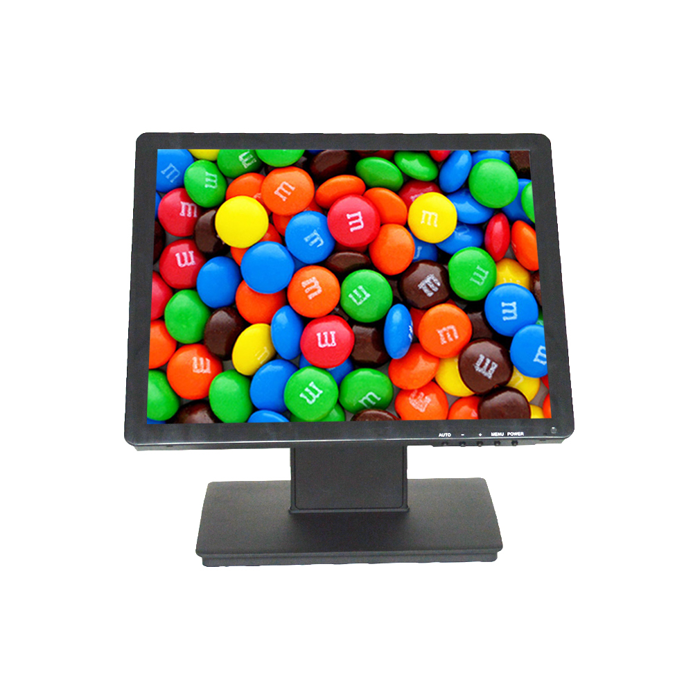 17-Zoll-Touchscreen-POS-Monitor mit aufgerichtetem Ständer