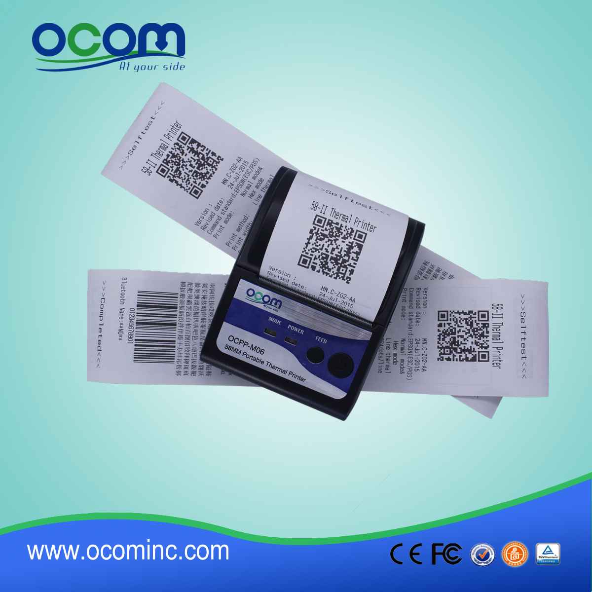 2 inch Android Bluetooth-miniprinter voor mobiel
