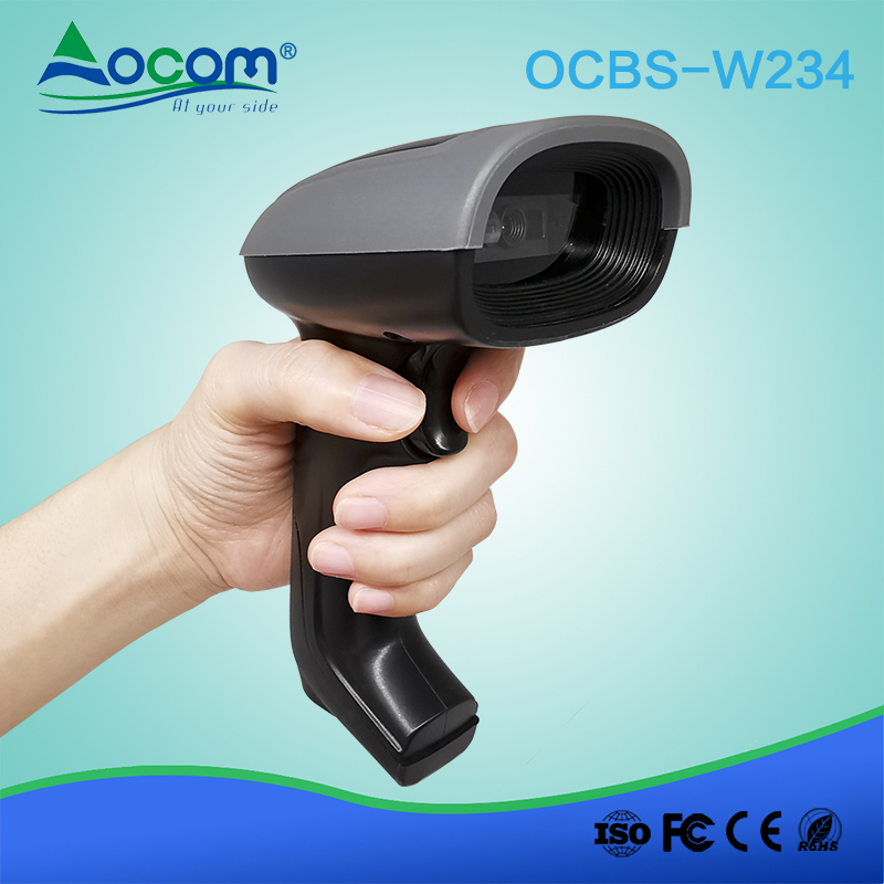 2.4g wireless 1/2D barcode Scanner OCBS-W234