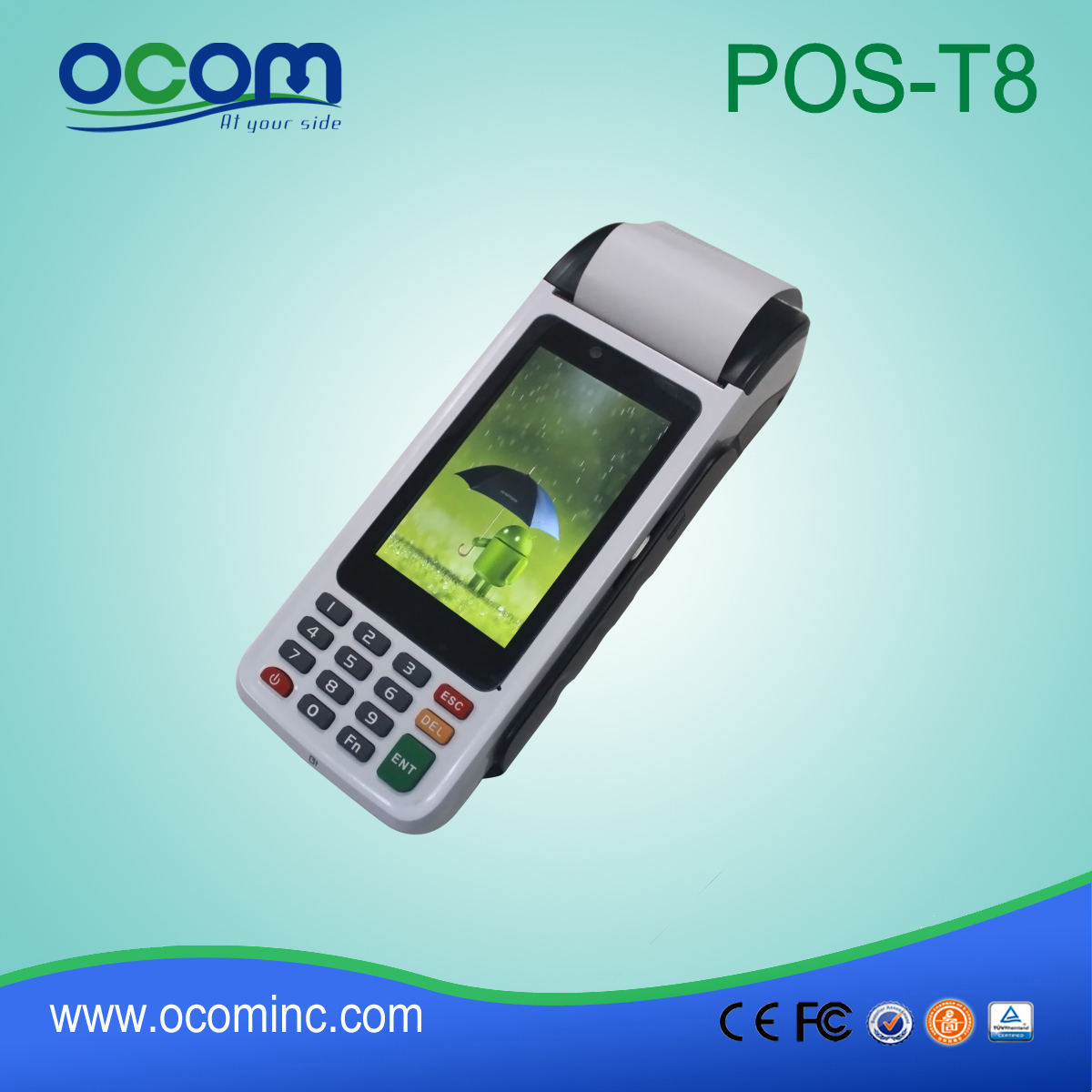 نقاط البيع 2016 محمول الروبوت مع الدفع وظيفة (POS-T8)