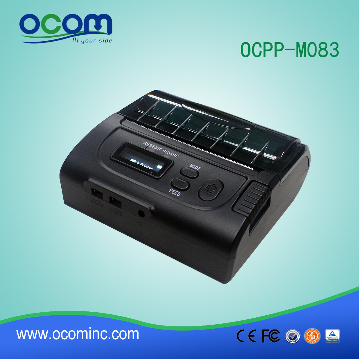 2016 neue 80mm Bluetooth Mini tragbare WiFi-Thermodrucker (OCPP-M083)