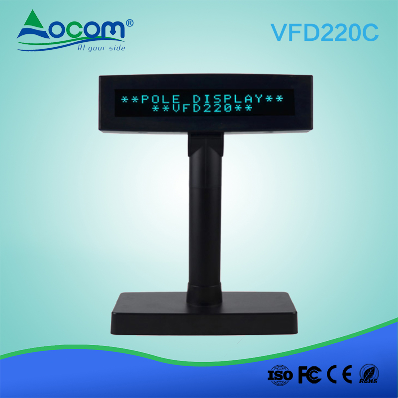 20x2 VFD USB POS客户显示屏